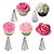 billige Spissett for dekor-5 stk rose petal rustfritt stål krem tips kake ising rør dyser cupcake kringle dekorere verktøy
