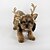 cheap Dog Clothes-Cat Dog Hair Accessories Reindeer Party Cosplay Carnival Winter Dog Clothes Brown Costume Plush Fabric S M L