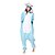 cheap Kigurumi Pajamas-Adults&#039; Kigurumi Pajamas Unicorn Pony Onesie Pajamas Flannel Toison Blue Cosplay For Men and Women Animal Sleepwear Cartoon Festival / Holiday Costumes