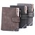 cheap Wallets-Men&#039;s Bags PU Leather Coin Purse Wallet Buttons Shopping Dark Brown Black Gray