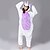 abordables Pyjamas Kigurumi-Adulte Pyjamas Kigurumi Licorne Combinaison de Pyjamas Flanelle Violet / Rose / Jaune Cosplay Pour Homme et Femme Pyjamas Animale Dessin animé Fête / Célébration Les costumes