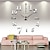 baratos Relógios de Parede-Contemporâneo Moderno Aço Inoxidável / EVA Romance AAA Decoração Relógio de parede Aço Escovado
