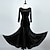 abordables Tenues de danse de salon-Danse de Salon Robe Combinaison Femme Utilisation Manches 3/4 Taille haute Satin velvet / Spectacle / Salle de bal