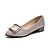 cheap Women&#039;s Flats-Women&#039;s Heels Dress Summer Flat Heel Round Toe Comfort Light Soles PU Silver Black Gold