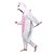 halpa Kigurumi-pyjamat-Aikuisten Kigurumi-pyjama Unicorn Eläin Pyjamahaalarit Coral Fleece Pinkki Cosplay varten Miehet ja naiset Animal Sleepwear Sarjakuva Festivaali / loma Puvut