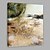 tanie Obrazy abstrakcyjne-Hang-Malowane obraz olejny Ręcznie malowane - Abstrakcja Artystyczny Naciągnięte płótka / Rozciągnięte płótno