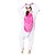 cheap Kigurumi Pajamas-Adults&#039; Kigurumi Pajamas Unicorn Pony Onesie Pajamas Flannel Toison Fuschia Cosplay For Men and Women Animal Sleepwear Cartoon Festival / Holiday Costumes