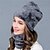 abordables Sombreros de mujer-Sombrero Gorro / Slouchy Mujer Negro Vino Marrón claro Fin de semana Color puro Color sólido / Otoño / Invierno