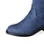 cheap Women&#039;s Boots-Women&#039;s Boots Chunky Heel Round Toe Cowboy / Western Boots Party &amp; Evening Rhinestone Zipper Denim Knee High Boots Winter Blue