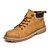 cheap Men&#039;s Boots-Men&#039;s Faux Leather Fall / Winter Boots Booties / Ankle Boots Yellow / Gray / Khaki / Lace-up / Office &amp; Career