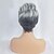 Χαμηλού Κόστους Συνθετικές Trendy Περούκες-Συνθετικές Περούκες Κυματιστό Στυλ Κούρεμα νεράιδας Χωρίς κάλυμμα Περούκα Λευκή Γκρίζο Συνθετικά μαλλιά Γυναικεία Μαλλιά μπαλαγιάζ / Σκούρες ρίζες / Με τα Μπουμπούκια Λευκή Περούκα Κοντό