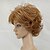 cheap Synthetic Trendy Wigs-Synthetic Wig Curly Curly Layered Haircut Wig Short Golden Brown Synthetic Hair Women&#039;s Highlighted / Balayage Hair Brown hairjoy