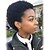 levne Přírodní paruky bez připínání-Lidské vlasy Paruka Kudrny Krátké účesy 2020 Berry Kudrny Short Afroamerická paruka na stroji Dámské Černá