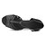 cheap Latin Shoes-Latin Shoes Satin Sandal / Heel Buckle Chunky Heel Customizable Dance Shoes Black