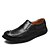 baratos Sapatilhas e Mocassins para Homem-Homens Sapatos Confortáveis Courino / Pele Primavera / Outono Mocassins e Slip-Ons Preto / Marron / Khaki