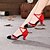ieftine Pantofi Dans Clasic &amp; Modern-Pentru femei Pantofi Moderni Sintetic Călcâi Sclipici Strălucitor / Cataramă Toc Cubanez Pantofi de dans Negru și Auriu / Negru și Argintiu / Negru / Roșu / Profesional