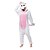 halpa Kigurumi-pyjamat-Aikuisten Kigurumi-pyjama Unicorn Eläin Pyjamahaalarit Coral Fleece Pinkki Cosplay varten Miehet ja naiset Animal Sleepwear Sarjakuva Festivaali / loma Puvut