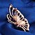 cheap Brooches-Women&#039;s Brooches Scarf Buckle Butterfly Animal Fashion Rhinestone Brooch Jewelry Champagne For Party Going out