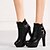 cheap Women&#039;s Boots-Women&#039;s Boots Winter Chunky Heel Round Toe Fashion Boots Bootie Dress Zipper Leatherette Booties / Ankle Boots White / Black / Pink