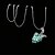 billige Divat nyaklánc-Women&#039;s Luminous Stone Pendant Necklace Fruit Ladies Fashion Luminous Luminous Stone Alloy Light Blue Necklace Jewelry For Halloween Club