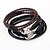 cheap Men&#039;s Bracelets-Men&#039;s Women&#039;s Leather Bracelet woven Personalized Punk Stainless Steel Bracelet Jewelry Black / Coffee For Casual Going out