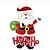 baratos Decorações de Natal-Decorações de férias Boneco de Neve / Santa / Feriado Decalques / Ornamentos Férias 1pç / Natal