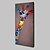 abordables Peintures Abstraites-Peinture à l&#039;huile Hang-peint Peint à la main - Animaux Abstrait Moderne Inclure cadre intérieur / Toile tendue