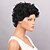 Χαμηλού Κόστους Συνθετικές Trendy Περούκες-Συνθετικές Περούκες Σγουρά Τζέρι Κουρλ Σγουρά Σγουρό περμανάντ Περούκα Κοντό Μαύρο Συνθετικά μαλλιά Γυναικεία Περούκα αφροαμερικανικό στυλ Μαύρο MAYSU