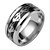 cheap Men&#039;s Rings-Men&#039;s Band Ring - Titanium Steel Fashion 6 / 7 / 8 Black / Silver / Dark Blue For Daily