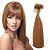 olcso Hőillesztéses póthajak-Febay Fúziós / U típus Human Hair Extensions Egyenes Szűz haj Emberi haj tincsek Brazil haj Nano Női Fekete