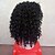 voordelige Topkwaliteit pruiken-Synthetische pruiken Gekruld Gekruld Pruik Gemiddelde Lengte Zwart Synthetisch haar Dames Afro-Amerikaanse pruik Natuurlijke Kleur