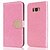 cheap Cell Phone Cases &amp; Screen Protectors-Case For Samsung Galaxy S8 Plus / S8 / S7 edge Wallet / Card Holder / Rhinestone Full Body Cases Solid Colored Hard PU Leather