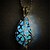 cheap Necklaces-Women&#039;s Luminous Stone Pendant Necklace Drop Ladies Personalized Luminous Luminous Stone Alloy Light Blue Light Green Necklace Jewelry For Halloween Club