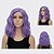 cheap Synthetic Trendy Wigs-Synthetic Wig Water Wave Style Capless Wig Purple Synthetic Hair Women&#039;s Purple Wig Short Halloween Wig