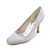 cheap Wedding Shoes-Women&#039;s Wedding Shoes Wedding Party &amp; Evening Summer Stiletto Heel Square Toe Basic Pump Satin Silver White Ivory