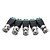 billiga Säkerhetstillbehör-Koppling 10Pcs Male Coax CAT5 To Coaxial BNC Cable Connector Adapter Video Balun för Säkerhet system 7*2cm 0.01kg