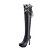 abordables Bottes Femme-Femme Bottes Mariage Soirée &amp; Evénement Hiver Talon Aiguille Bout rond Nouveauté Bottes à la Mode Similicuir Noir Blanche