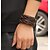 cheap Men&#039;s Bracelets-Men&#039;s Leather Bracelet woven Punk Rock Fashion Leather Bracelet Jewelry Black / Coffee For Daily Casual