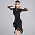 cheap Latin Dancewear-Latin Dance Dresses Women&#039;s Performance Milk Fiber Tassel Long Sleeves Natural Dress