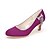 cheap Wedding Shoes-Women&#039;s Wedding Shoes Stiletto Heel Round Toe Rhinestone Satin Basic Pump Spring / Summer White / Purple / Champagne / Party &amp; Evening