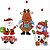 baratos Decorações de Natal-Decorações de férias Boneco de Neve / Santa / Feriado Decalques / Ornamentos Férias 1pç / Natal