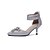 abordables Escarpins femme-Femme Cuir Nubuck Eté / Automne Confort / Nouveauté Chaussures à Talons Talon Aiguille Bout pointu Cristal / Fermeture Noir / Argent / Mariage / Soirée &amp; Evénement / Soirée &amp; Evénement