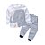 cheap Sets-Toddler Boys&#039; Clothing Set Long Sleeve White Stripes Cotton Stripes / Fall / Spring