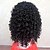 Χαμηλού Κόστους Περούκες υψηλής ποιότητας-Συνθετικές Περούκες Σγουρά Σγουρά Περούκα Μεσαίο Μαύρο Συνθετικά μαλλιά Γυναικεία Περούκα αφροαμερικανικό στυλ Φυσικό Χρώμα