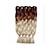 baratos Cabelo de crochê-Crochê / Havana Cabelo Ombre para Extensão 100% cabelo kanekalon Tranças Jumbo Tranças de cabelo Longo