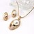 cheap Jewelry Sets-Women&#039;s Drop Earrings Necklace Fashion Simple Style Imitation Pearl Earrings Jewelry Gold For Wedding Office &amp; Career