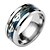 cheap Men&#039;s Rings-Men&#039;s Band Ring - Titanium Steel Fashion 6 / 7 / 8 Black / Silver / Dark Blue For Daily