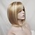 cheap Synthetic Trendy Wigs-Synthetic Wig Straight Straight Bob With Bangs Wig Blonde Short Strawberry Blonde / Light Blonde Synthetic Hair Women&#039;s Highlighted / Balayage Hair Natural Hairline Blonde