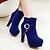 cheap Women&#039;s Boots-Women&#039;s Boots Fall / Winter Stiletto Heel Pointed Toe Comfort Novelty Fashion Boots Wedding Party &amp; Evening Rivet / Zipper Suede Booties / Ankle Boots Black / Red / Blue