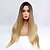 cheap Synthetic Trendy Wigs-Synthetic Wig Straight Style Capless Wig Blonde Black / Medium Auburn Synthetic Hair Women&#039;s Ombre Hair / Dark Roots / Middle Part Blonde Wig Long Natural Wigs